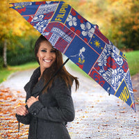 Filipino Maligayang Pasko Umbrella Pacific Patchwork Xmas Vibes - Polynesian Pride