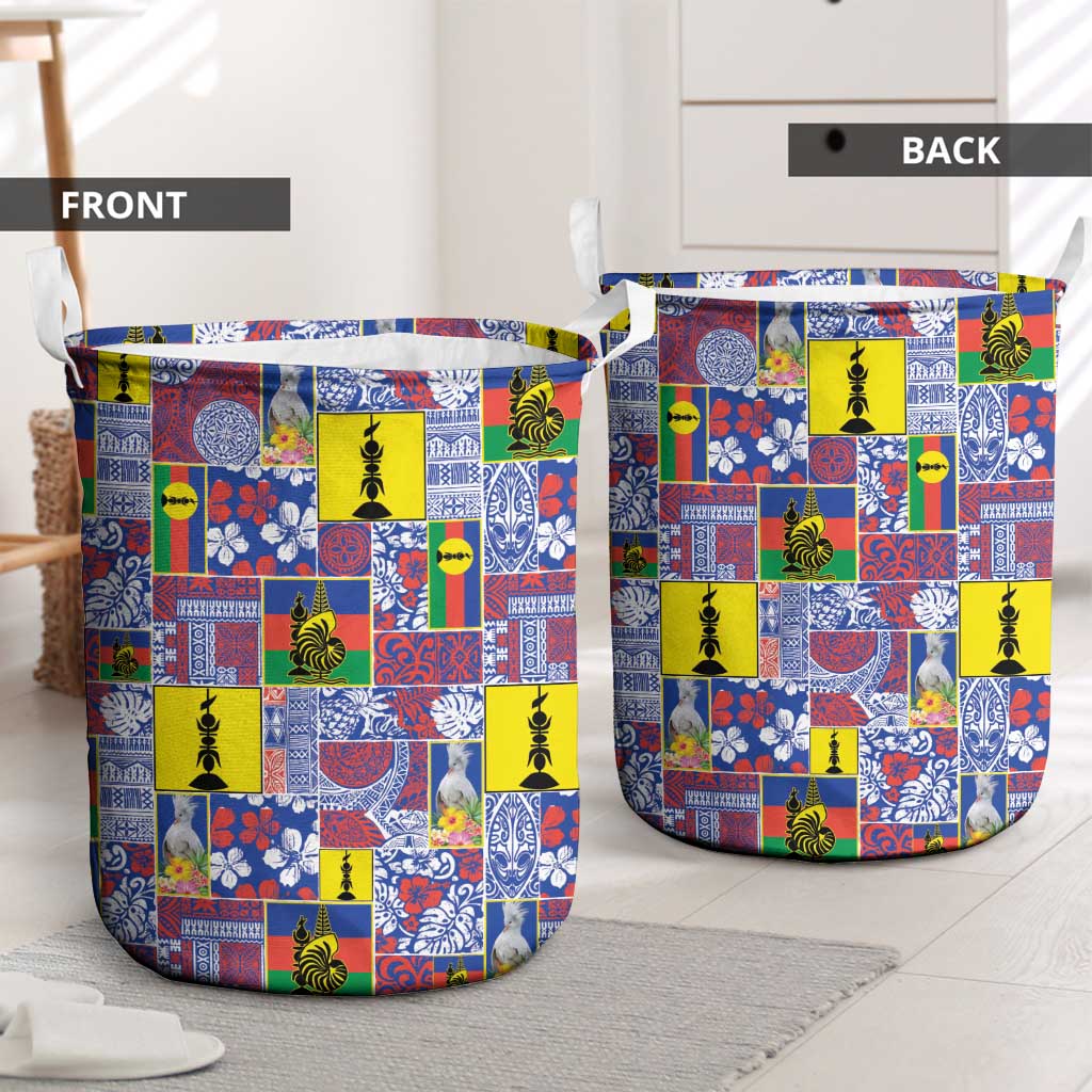 New Caledonia Joyeux Noel Laundry Basket Pacific Patchwork Xmas Vibes - Polynesian Pride