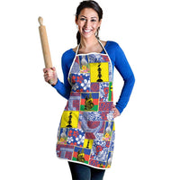 New Caledonia Joyeux Noel Apron Pacific Patchwork Xmas Vibes - Polynesian Pride