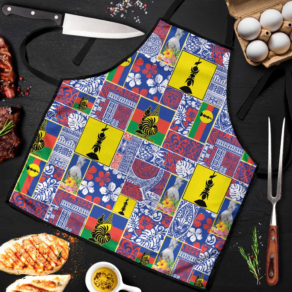 New Caledonia Joyeux Noel Apron Pacific Patchwork Xmas Vibes - Polynesian Pride