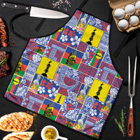 New Caledonia Joyeux Noel Apron Pacific Patchwork Xmas Vibes - Polynesian Pride