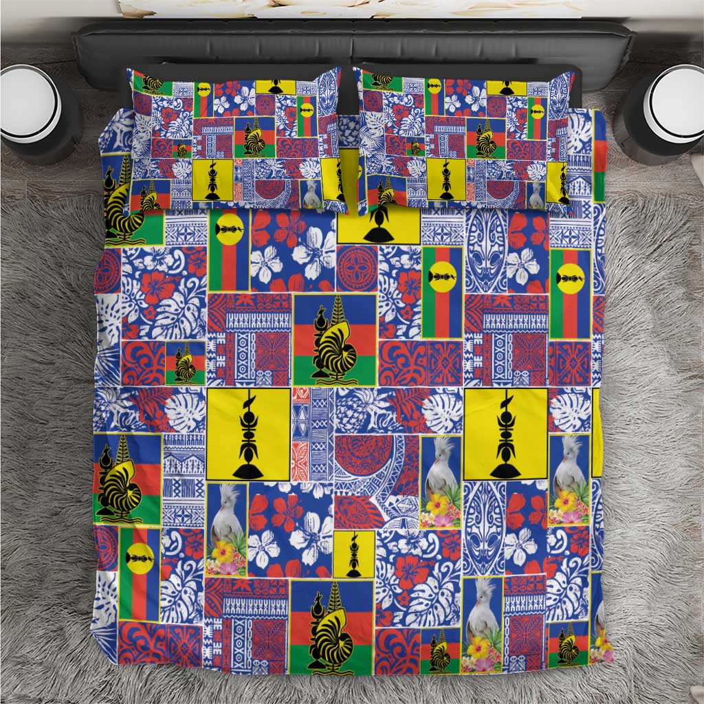 New Caledonia Joyeux Noel Bedding Set Pacific Patchwork Xmas Vibes - Polynesian Pride
