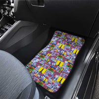 New Caledonia Joyeux Noel Car Mats Pacific Patchwork Xmas Vibes - Polynesian Pride