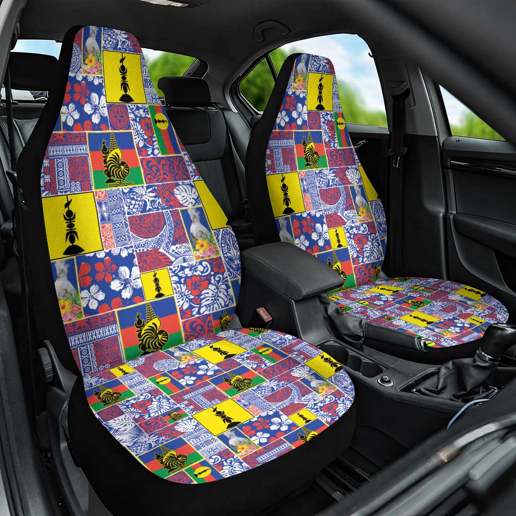New Caledonia Joyeux Noel Car Seat Cover Pacific Patchwork Xmas Vibes - Polynesian Pride
