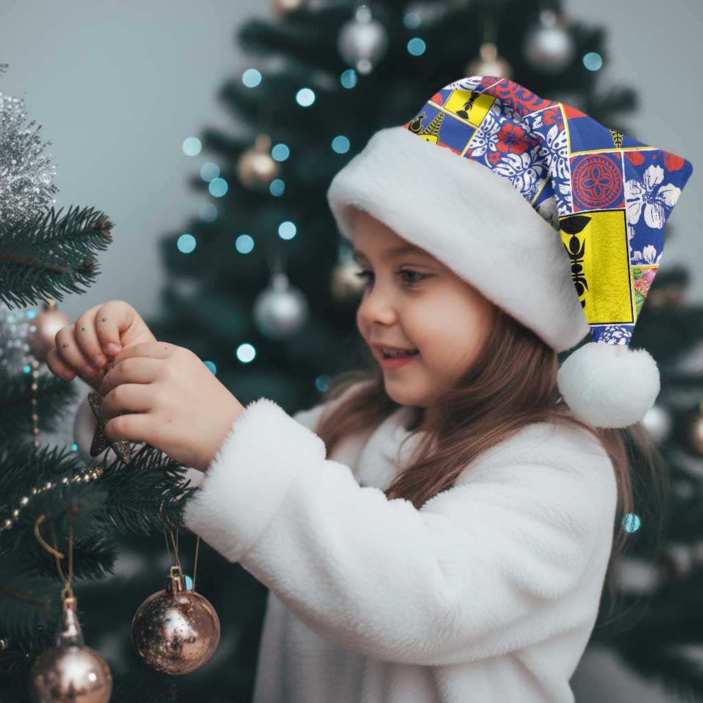 New Caledonia Joyeux Noel Christmas Santa Hat Pacific Patchwork Xmas Vibes - Polynesian Pride