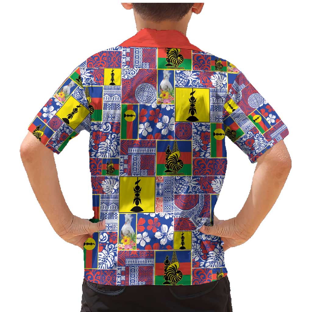 New Caledonia Joyeux Noel Family Matching Mermaid Dress and Hawaiian Shirt Pacific Patchwork Xmas Vibes - Polynesian Pride