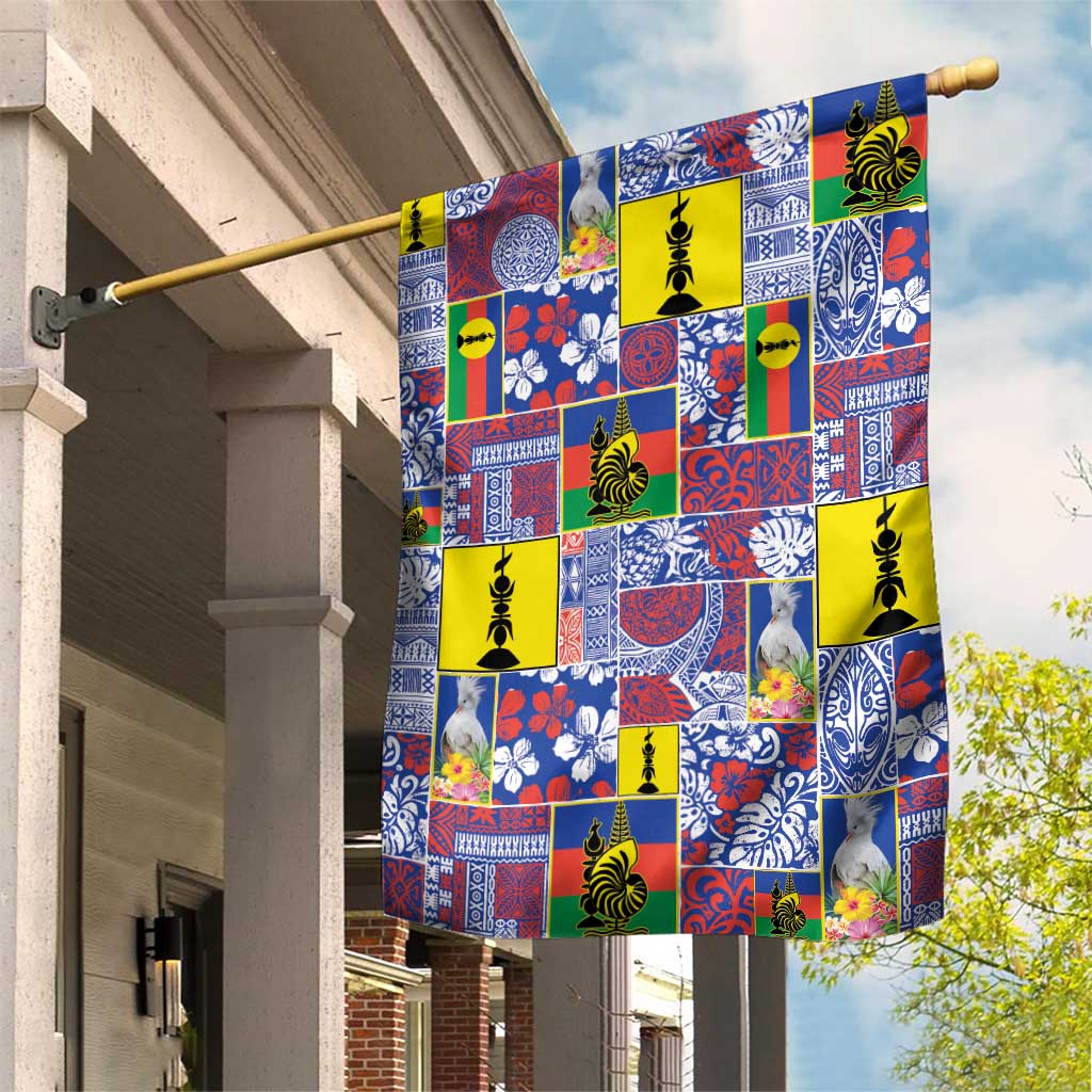 New Caledonia Joyeux Noel Garden Flag Pacific Patchwork Xmas Vibes - Polynesian Pride