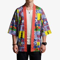 New Caledonia Joyeux Noel Kimono Pacific Patchwork Xmas Vibes - Polynesian Pride