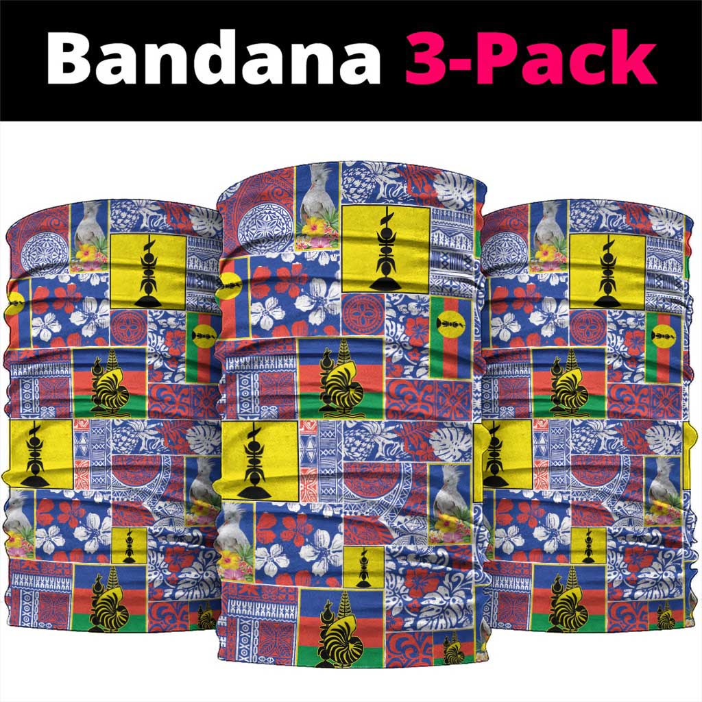 New Caledonia Joyeux Noel Neck Gaiter Pacific Patchwork Xmas Vibes - Polynesian Pride