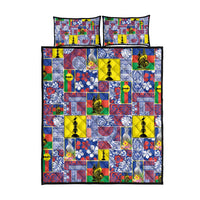 New Caledonia Joyeux Noel Quilt Bed Set Pacific Patchwork Xmas Vibes - Polynesian Pride