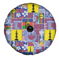 New Caledonia Joyeux Noel Spare Tire Cover Pacific Patchwork Xmas Vibes - Polynesian Pride