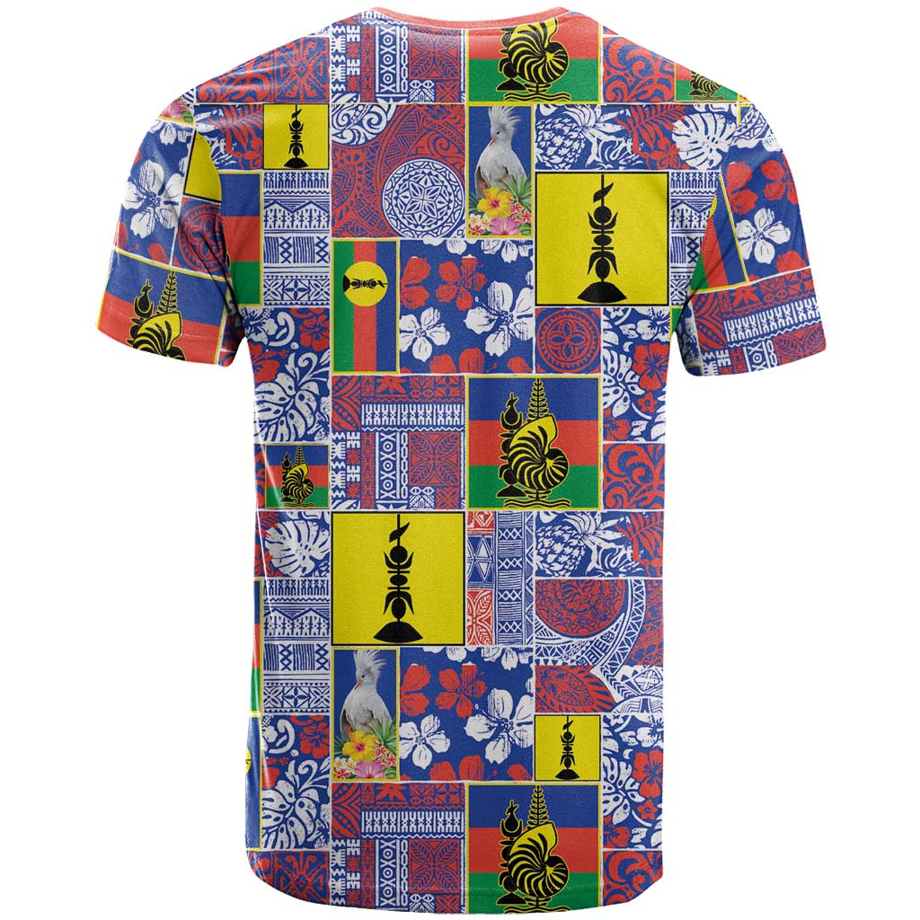 New Caledonia Joyeux Noel T Shirt Pacific Patchwork Xmas Vibes - Polynesian Pride