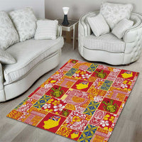 Niue Monuina e Kilisimasi Area Rug Pacific Patchwork Xmas Vibes - Polynesian Pride