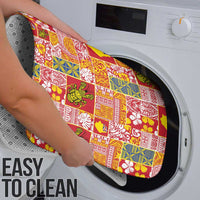 Niue Monuina e Kilisimasi Bathroom Set Pacific Patchwork Xmas Vibes - Polynesian Pride