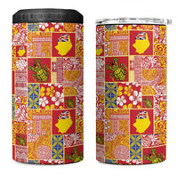 Niue Monuina e Kilisimasi 4 in 1 Can Cooler Tumbler Pacific Patchwork Xmas Vibes - Polynesian Pride