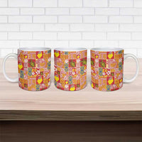 Niue Monuina e Kilisimasi Ceramic Mug Pacific Patchwork Xmas Vibes - Polynesian Pride