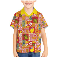 Niue Monuina e Kilisimasi Family Matching Mermaid Dress and Hawaiian Shirt Pacific Patchwork Xmas Vibes - Polynesian Pride