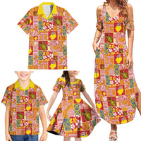 Niue Monuina e Kilisimasi Family Matching Summer Maxi Dress and Hawaiian Shirt Pacific Patchwork Xmas Vibes - Polynesian Pride