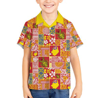 Niue Monuina e Kilisimasi Hawaiian Shirt Pacific Patchwork Xmas Vibes - Polynesian Pride