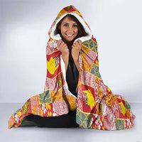 Niue Monuina e Kilisimasi Hooded Blanket Pacific Patchwork Xmas Vibes - Polynesian Pride
