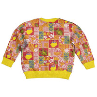 Niue Monuina e Kilisimasi Kid Ugly Christmas Sweater Pacific Patchwork Xmas Vibes - Polynesian Pride