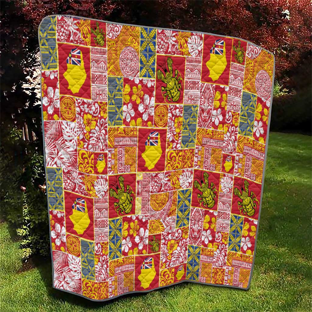 Niue Monuina e Kilisimasi Quilt Pacific Patchwork Xmas Vibes - Polynesian Pride