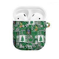 Norfolk Island Meri Krismas AirPods Case Pacific Patchwork Xmas Vibes - Polynesian Pride