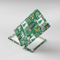 Norfolk Island Meri Krismas Canvas Wall Art Pacific Patchwork Xmas Vibes - Polynesian Pride