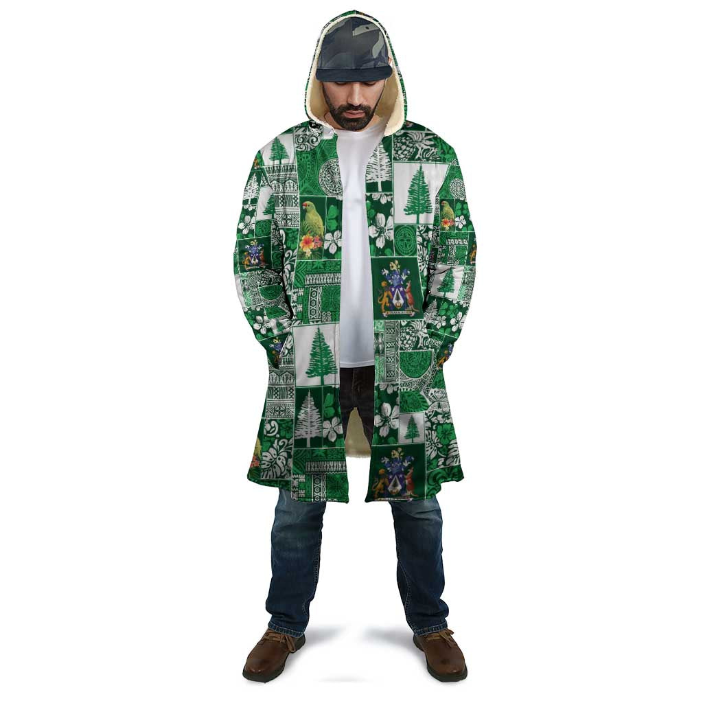 Norfolk Island Meri Krismas Cloak Pacific Patchwork Xmas Vibes - Polynesian Pride