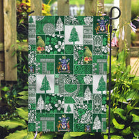 Norfolk Island Meri Krismas Garden Flag Pacific Patchwork Xmas Vibes - Polynesian Pride