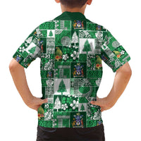 Norfolk Island Meri Krismas Hawaiian Shirt Pacific Patchwork Xmas Vibes - Polynesian Pride