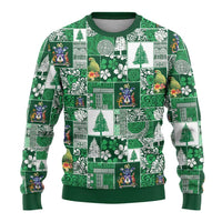 Norfolk Island Meri Krismas Ugly Christmas Sweater Pacific Patchwork Xmas Vibes - Polynesian Pride