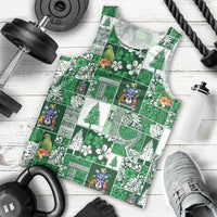 Norfolk Island Meri Krismas Men Tank Top Pacific Patchwork Xmas Vibes - Polynesian Pride