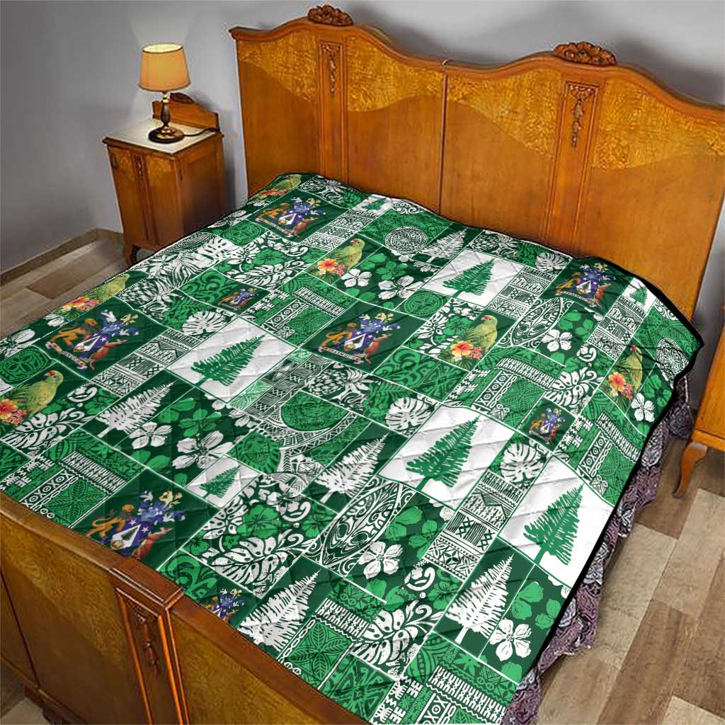 Norfolk Island Meri Krismas Quilt Pacific Patchwork Xmas Vibes - Polynesian Pride