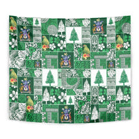 Norfolk Island Meri Krismas Tapestry Pacific Patchwork Xmas Vibes - Polynesian Pride