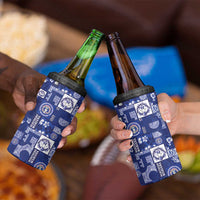 Northern Mariana Islands Magof Nochebuena 4 in 1 Can Cooler Tumbler Pacific Patchwork Xmas Vibes - Polynesian Pride