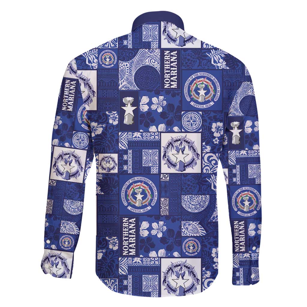 Northern Mariana Islands Magof Nochebuena Family Matching Mermaid Dress and Hawaiian Shirt Pacific Patchwork Xmas Vibes - Polynesian Pride