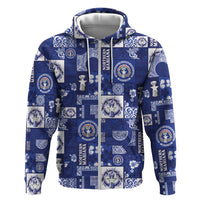 Northern Mariana Islands Magof Nochebuena Hoodie Pacific Patchwork Xmas Vibes - Polynesian Pride