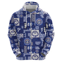 Northern Mariana Islands Magof Nochebuena Hoodie Pacific Patchwork Xmas Vibes - Polynesian Pride