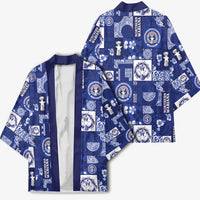 Northern Mariana Islands Magof Nochebuena Kimono Pacific Patchwork Xmas Vibes LT9 - Polynesian Pride