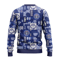 Northern Mariana Islands Magof Nochebuena Ugly Christmas Sweater Pacific Patchwork Xmas Vibes - Polynesian Pride