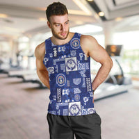 Northern Mariana Islands Magof Nochebuena Men Tank Top Pacific Patchwork Xmas Vibes - Polynesian Pride