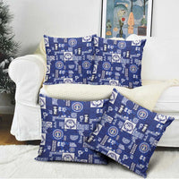 Northern Mariana Islands Magof Nochebuena Pillow Cover Pacific Patchwork Xmas Vibes - Polynesian Pride