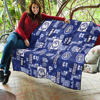 Northern Mariana Islands Magof Nochebuena Quilt Pacific Patchwork Xmas Vibes - Polynesian Pride