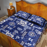 Northern Mariana Islands Magof Nochebuena Quilt Bed Set Pacific Patchwork Xmas Vibes - Polynesian Pride