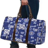 Northern Mariana Islands Magof Nochebuena Travel Bag Pacific Patchwork Xmas Vibes - Polynesian Pride