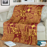 Rotuma Faiakse'ea 'e Kirisimasi Blanket Pacific Patchwork Xmas Vibes - Polynesian Pride