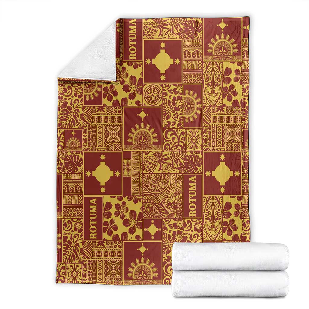 Rotuma Faiakse'ea 'e Kirisimasi Blanket Pacific Patchwork Xmas Vibes - Polynesian Pride