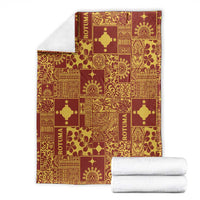 Rotuma Faiakse'ea 'e Kirisimasi Blanket Pacific Patchwork Xmas Vibes - Polynesian Pride