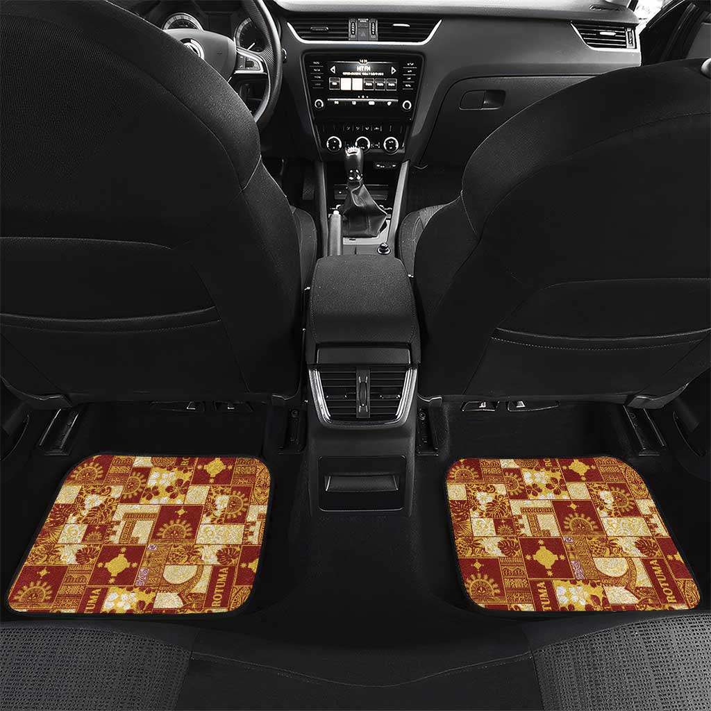 Rotuma Faiakse'ea 'e Kirisimasi Car Mats Pacific Patchwork Xmas Vibes - Polynesian Pride